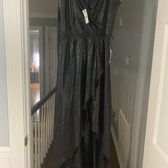 Express Black Sparkling Hi Low dress - Picture 4 of 6